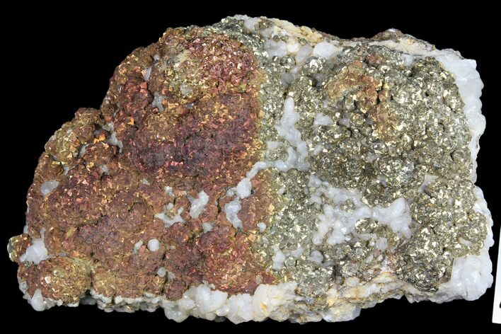 Pyrite On Calcite - El Hammam Mine, Morocco #80726